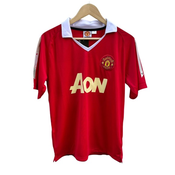 Manchester United Jersey AON Authentic League Soccer Futbol Large "ROONEY 10" - Picture 1 of 6